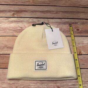 Herschel Cream Beanie Hat